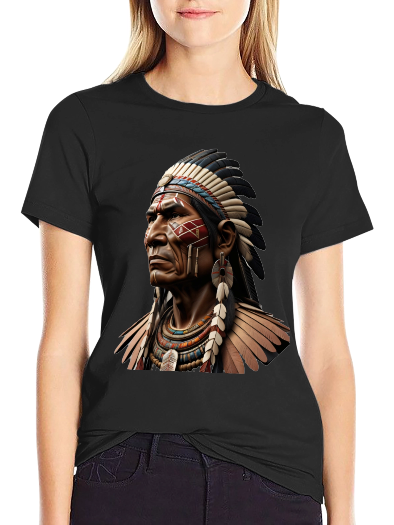 Native American Chief Graphic Tee