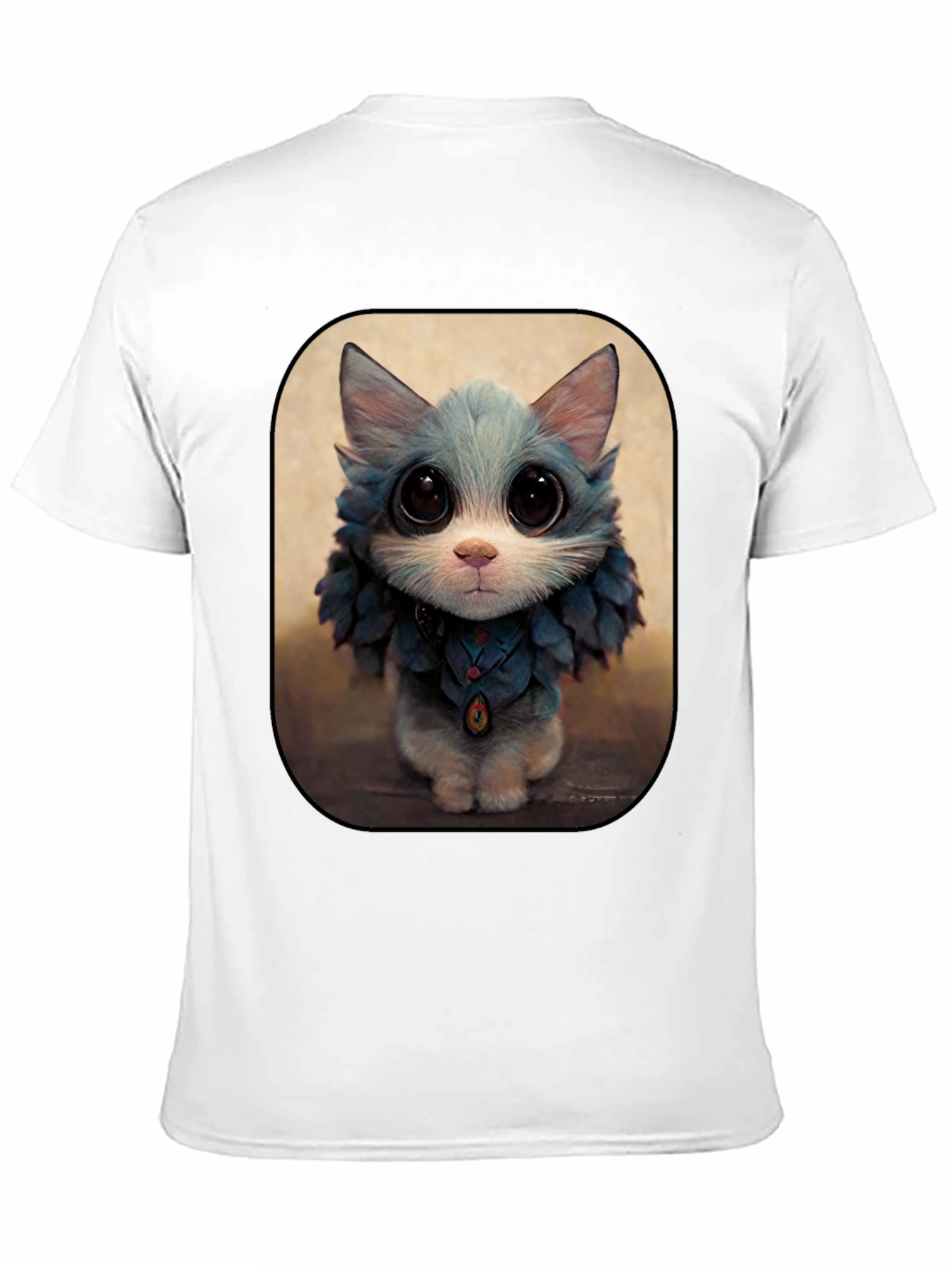 Cute Cat Art Print Graphic Tee