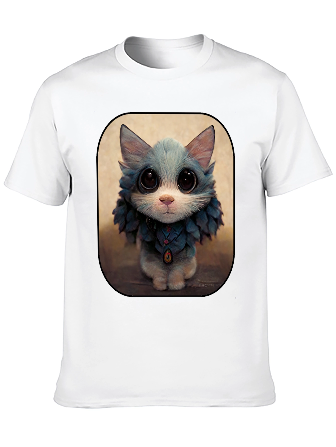Cute Cat Art Print Graphic Tee