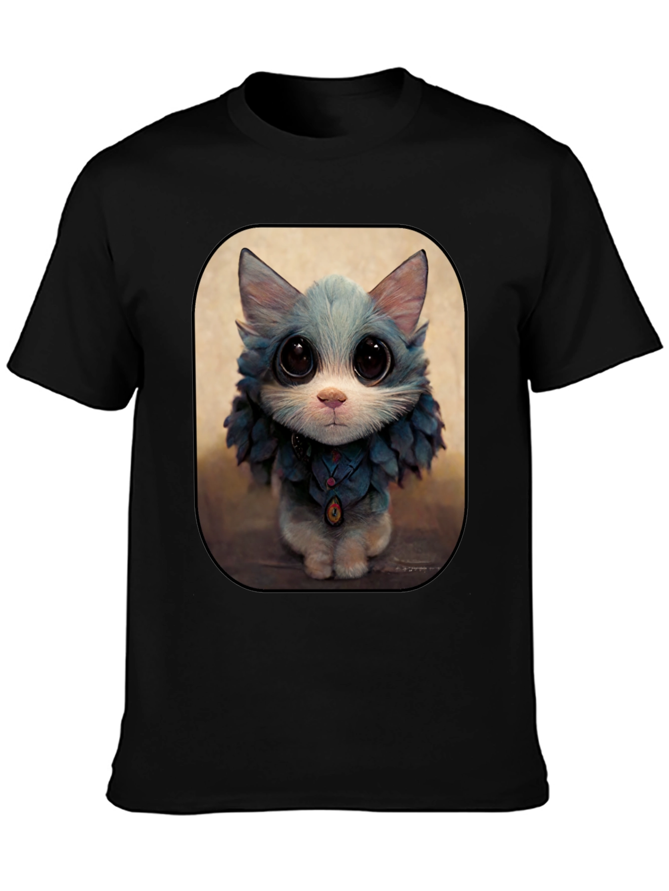 Cute Cat Art Print Graphic Tee
