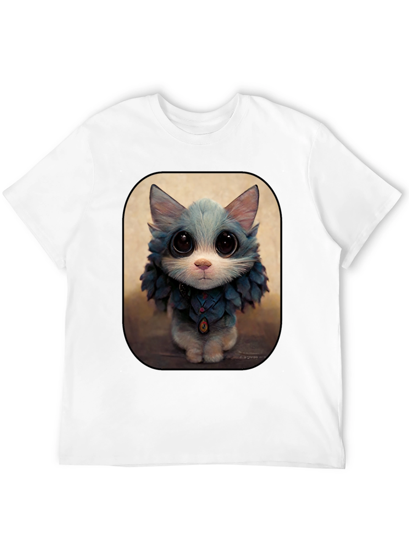 Cute Cat Art Print Graphic Tee