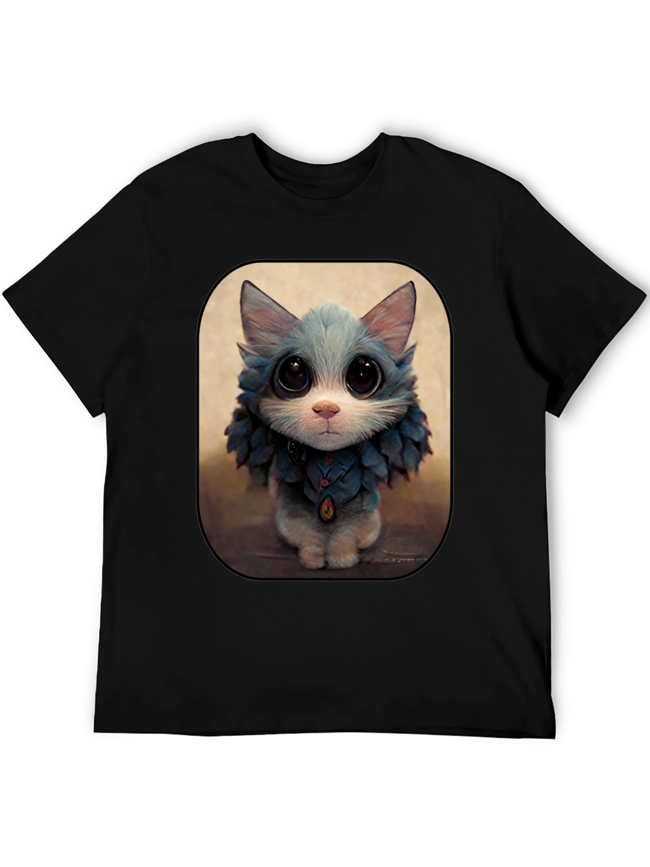 Cute Cat Art Print Graphic Tee