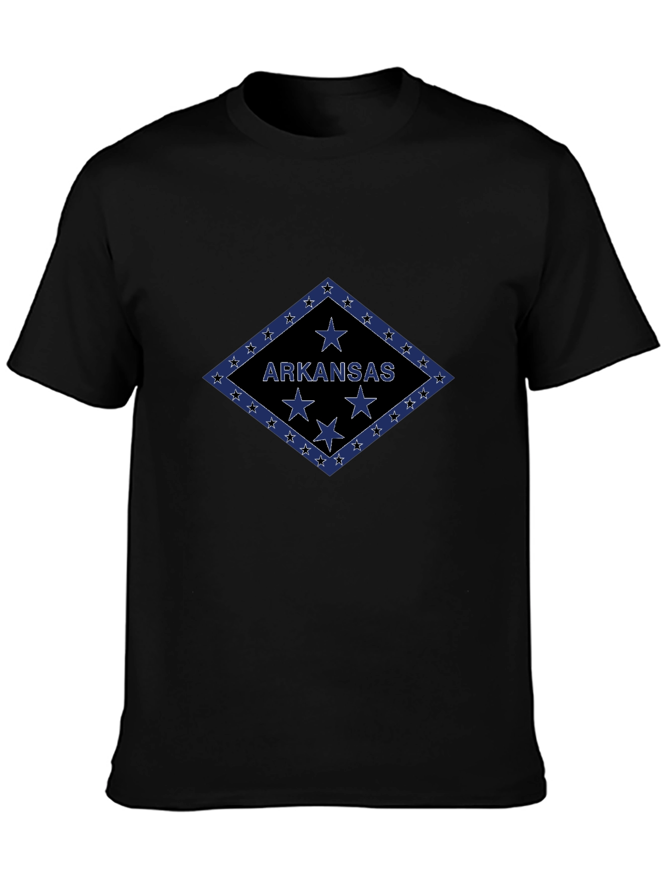 Arkansas State Flag T-Shirt - Black Tee