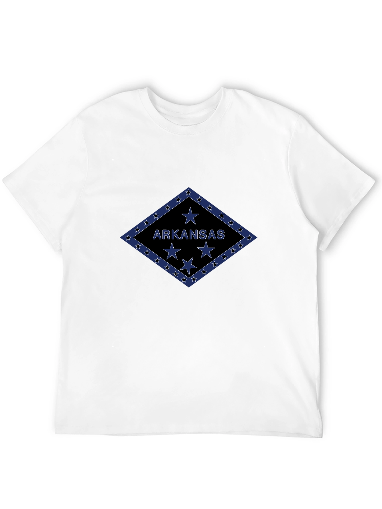Arkansas State Flag T-Shirt - Black Tee