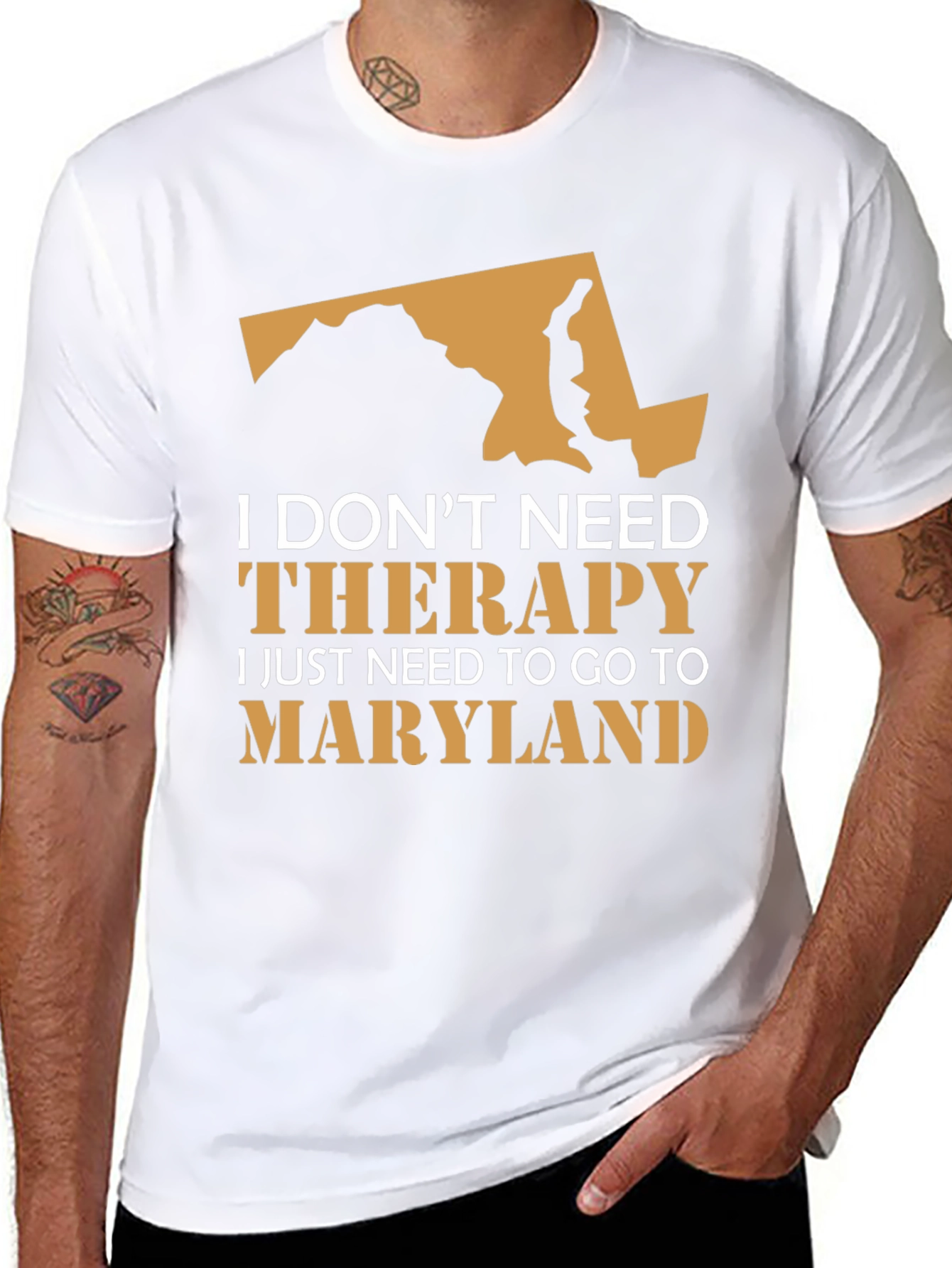 Maryland Therapy T-Shirt - State Pride Novelty Tee