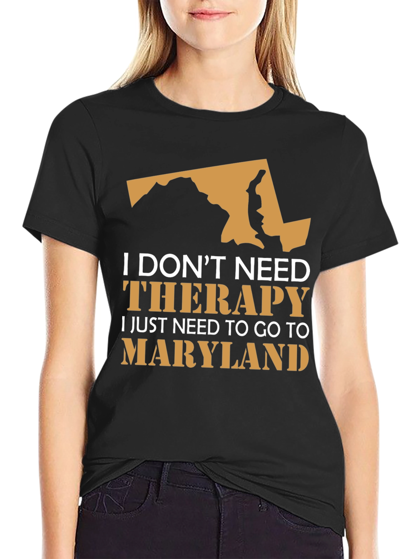 Maryland Therapy T-Shirt - State Pride Novelty Tee