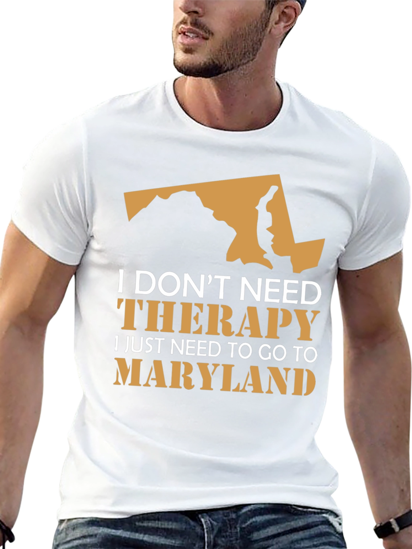 Maryland Therapy T-Shirt - State Pride Novelty Tee