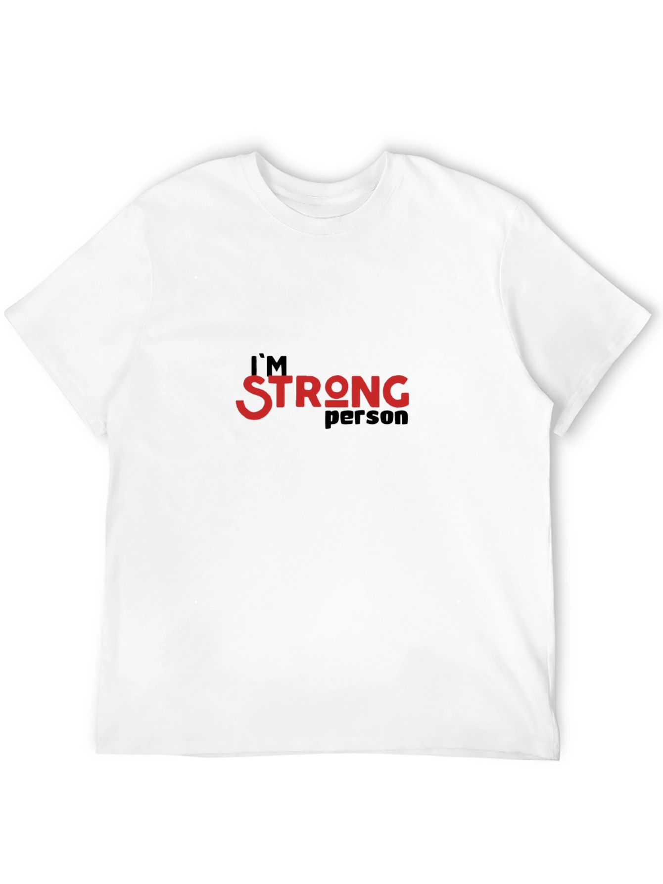 Strong Person Graphic Tee - Black