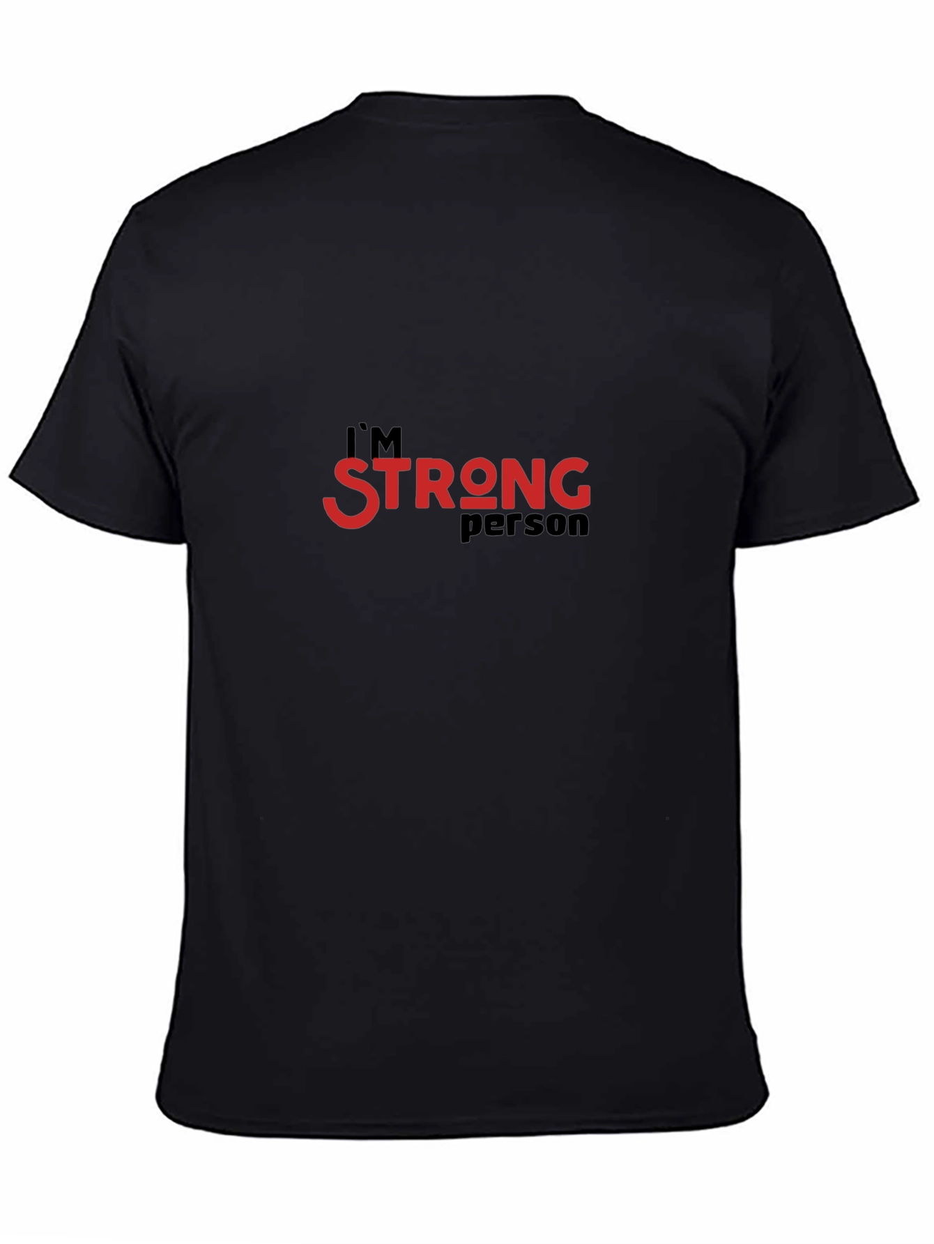 Strong Person Graphic Tee - Black