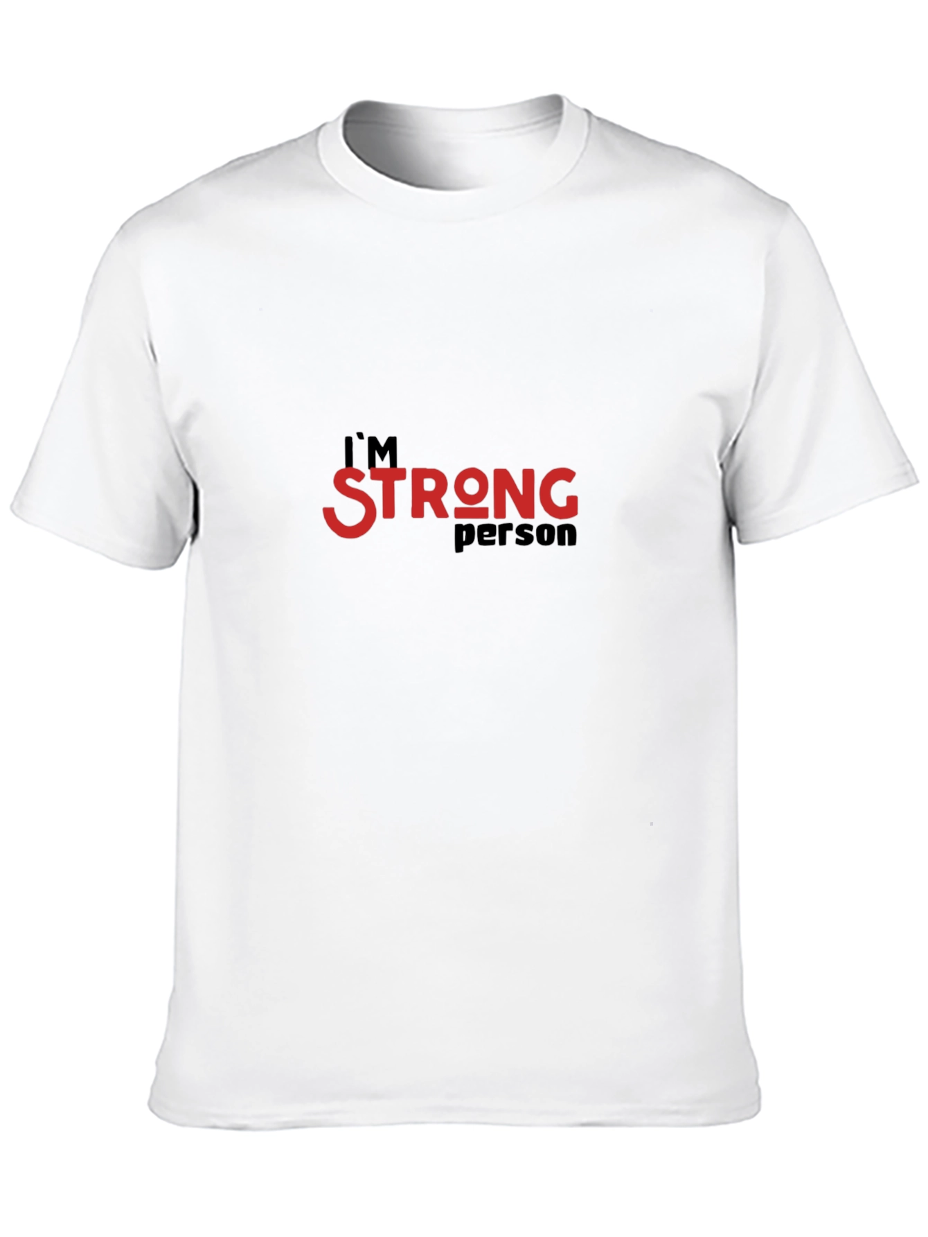 Strong Person Graphic Tee - Black