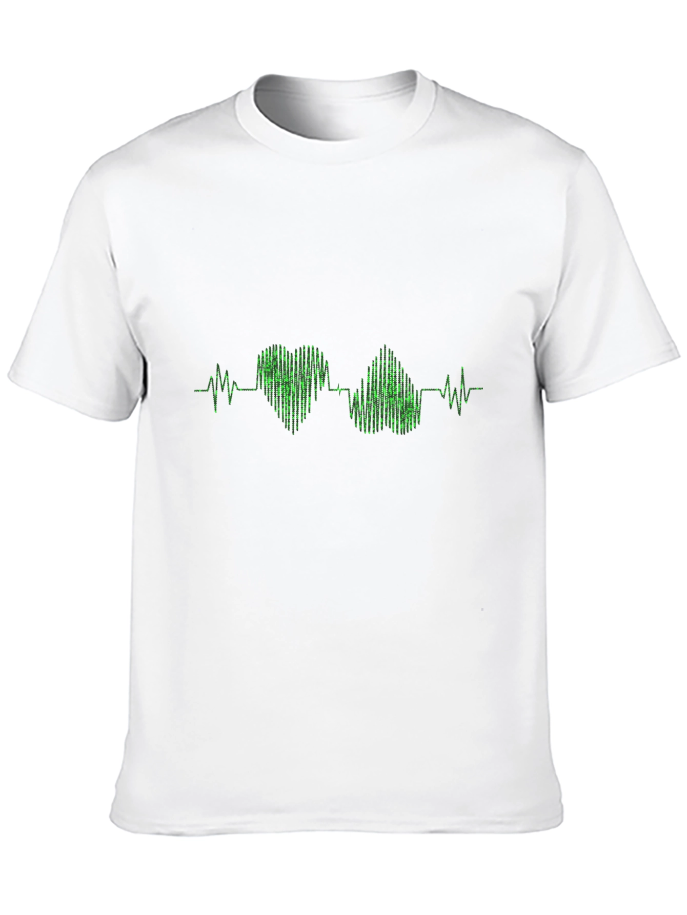 Heartbeat Heart Pulse T-Shirt - Black