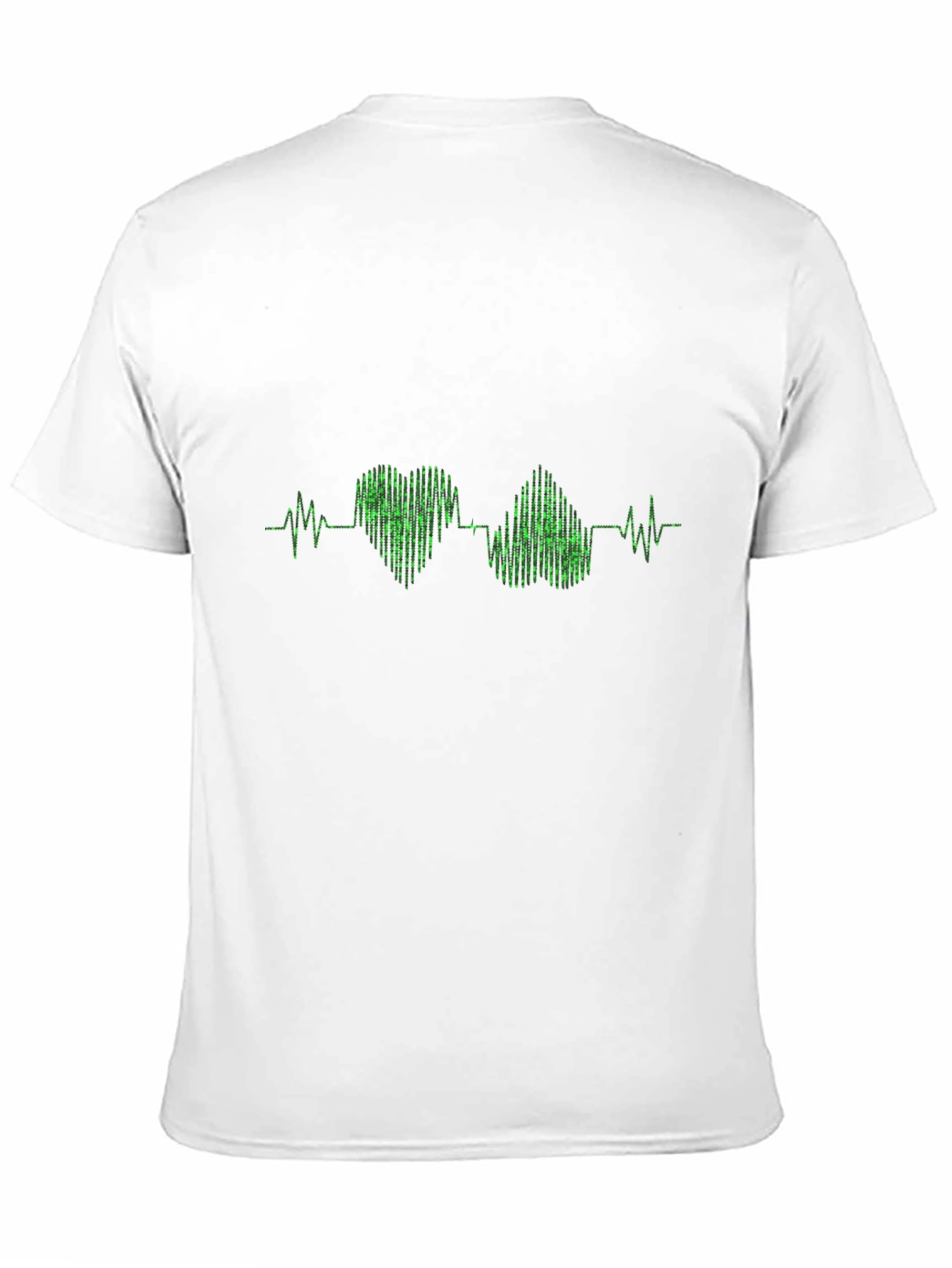 Heartbeat Heart Pulse T-Shirt - Black