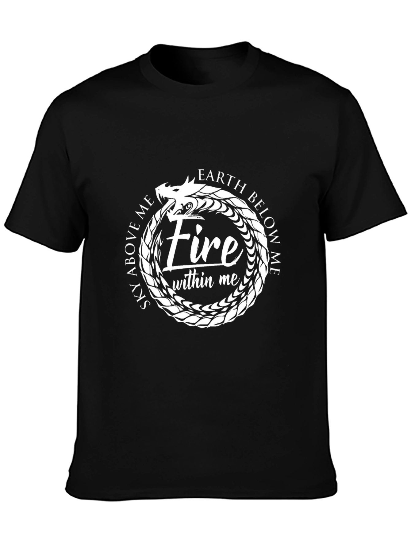 Ouroboros Fire Graphic T-Shirt
