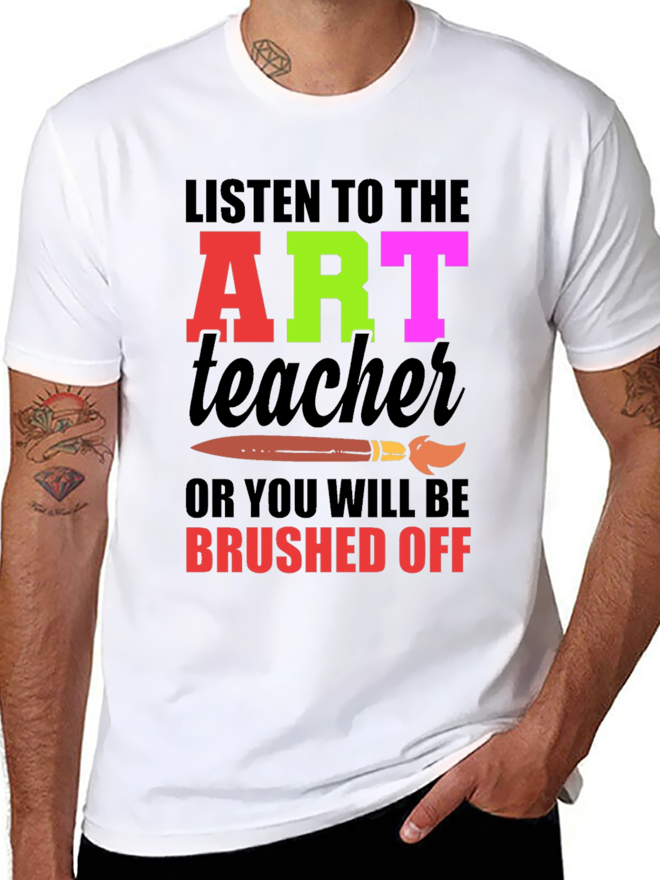 Art Teacher Graphic Tee - Brushed Off