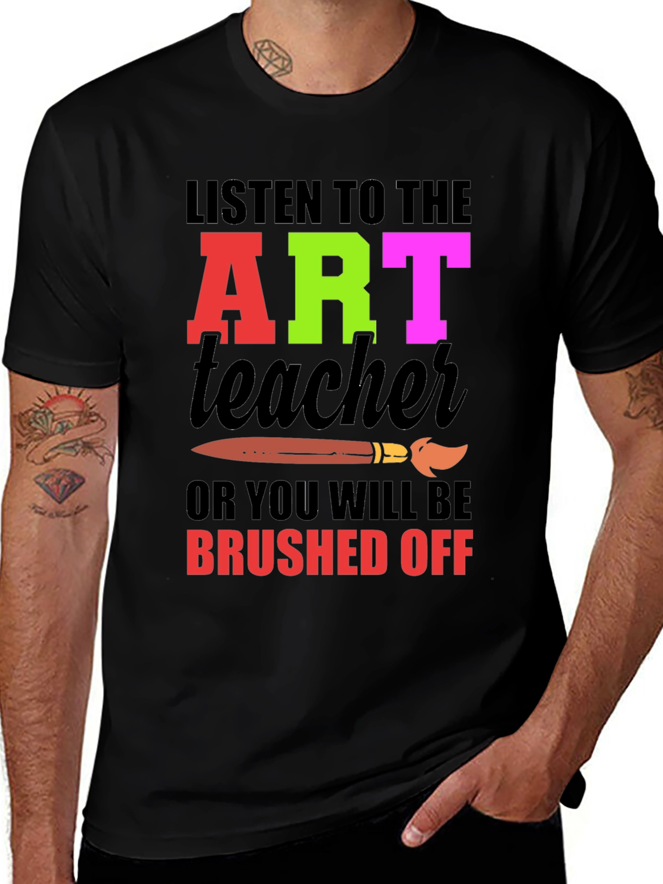 Art Teacher Graphic Tee - Brushed Off