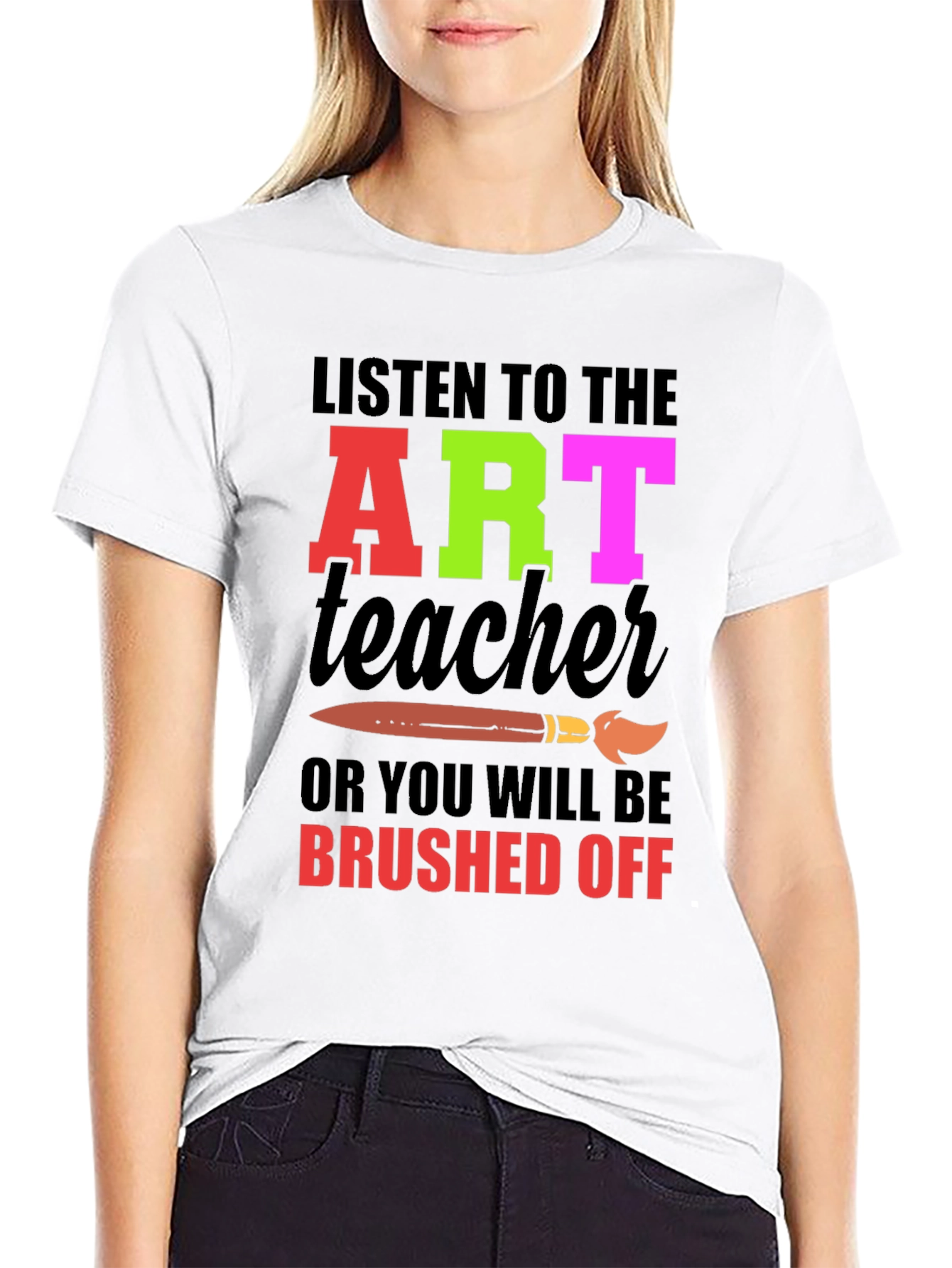 Art Teacher Graphic Tee - Brushed Off