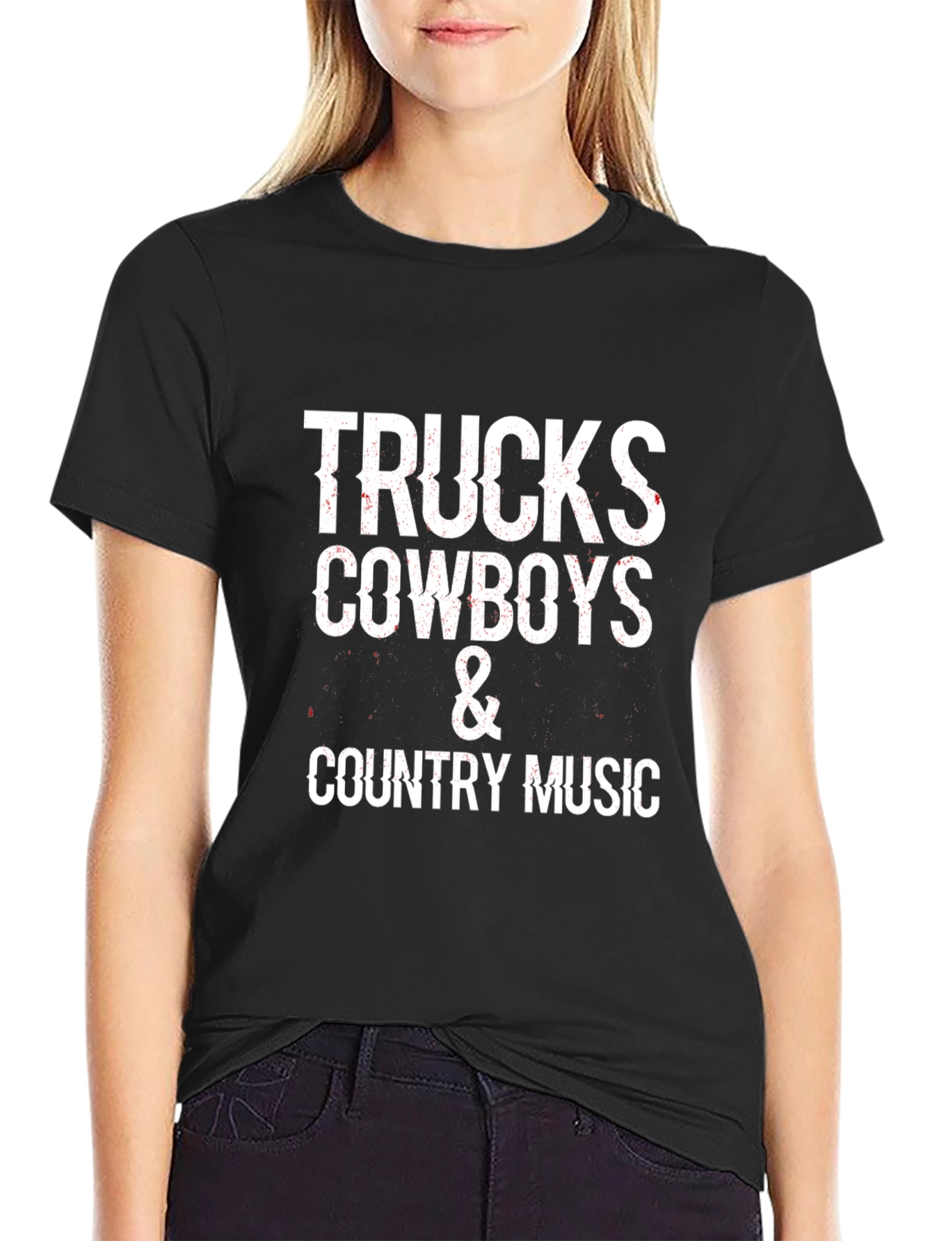 Trucks Cowboys & Country Music Graphic Tee