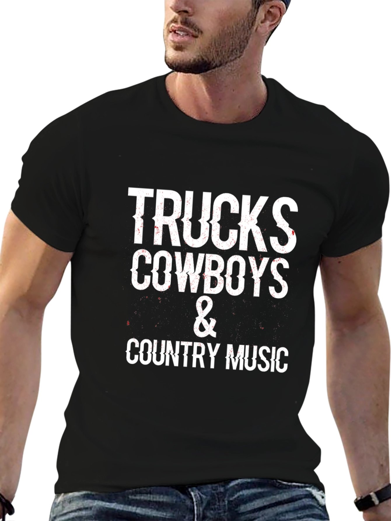Trucks Cowboys & Country Music Graphic Tee