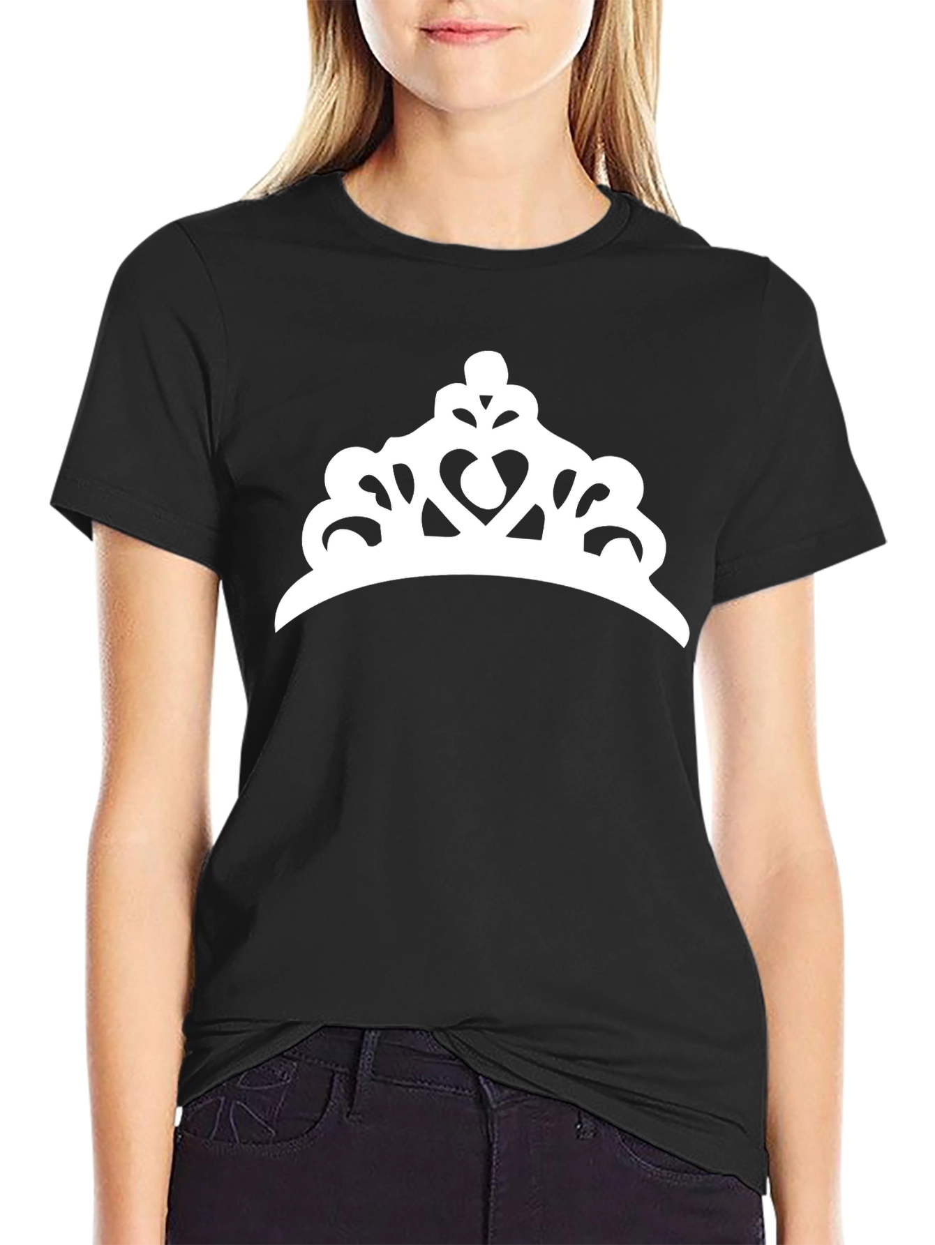 Crown Graphic Tee - Black