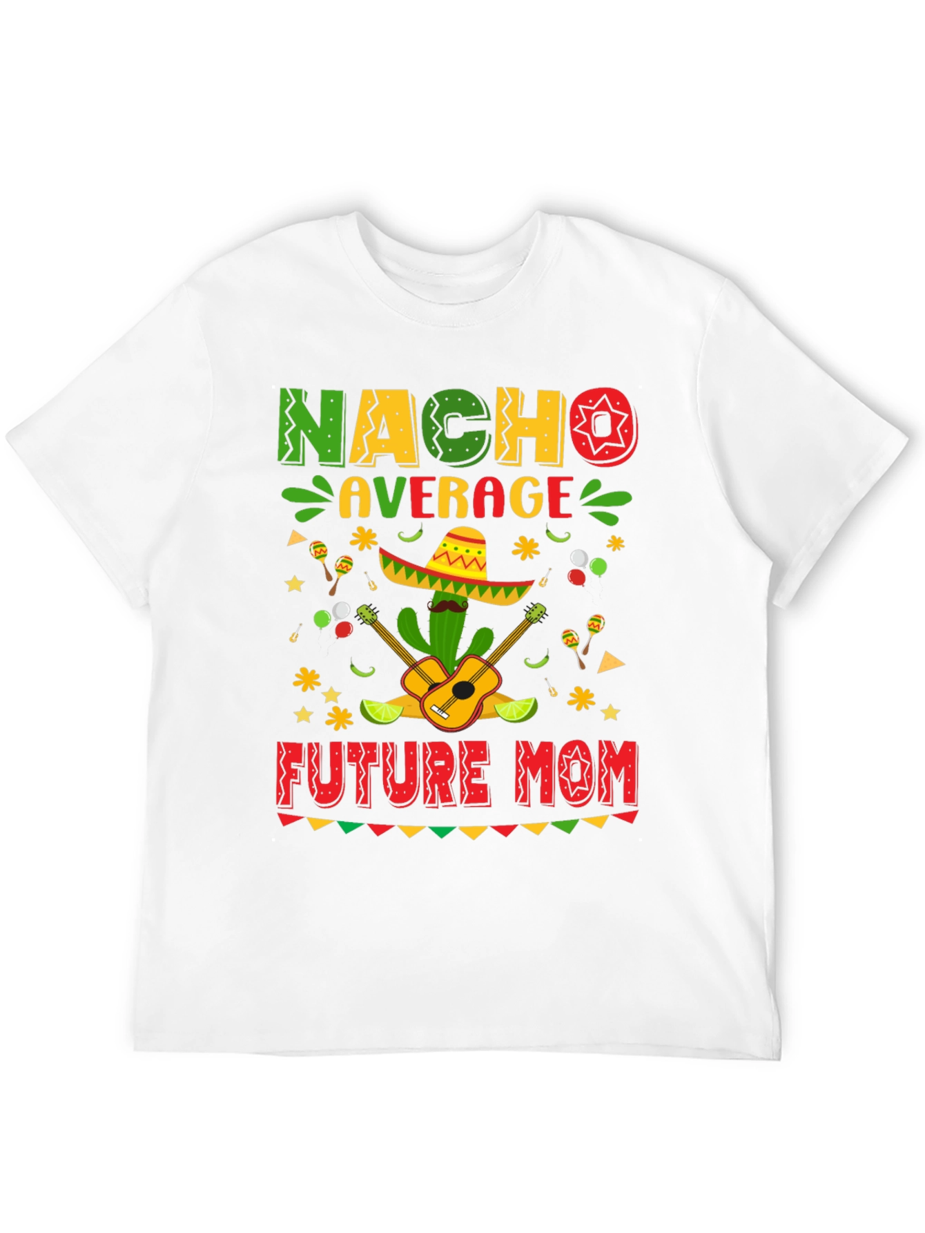 Nacho Average Future Mom T-Shirt - Black
