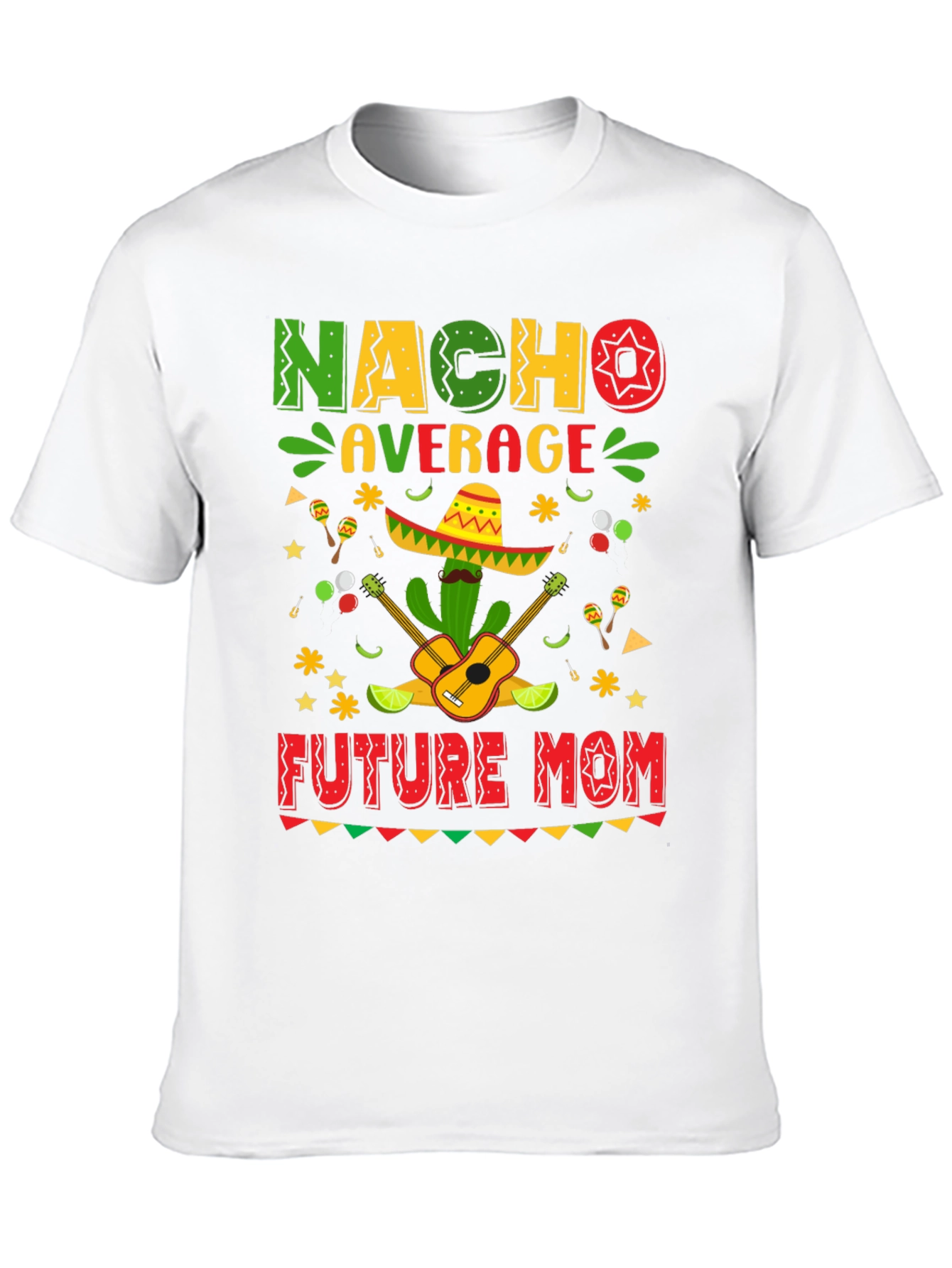 Nacho Average Future Mom T-Shirt - Black