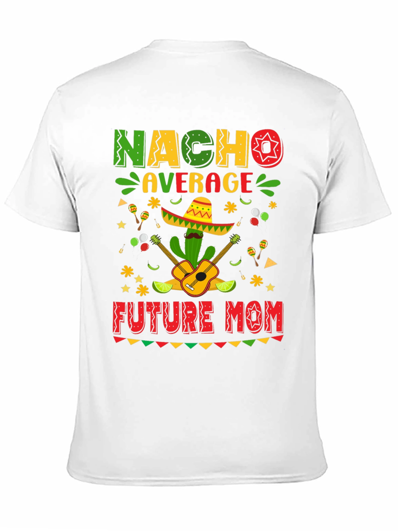 Nacho Average Future Mom T-Shirt - Black