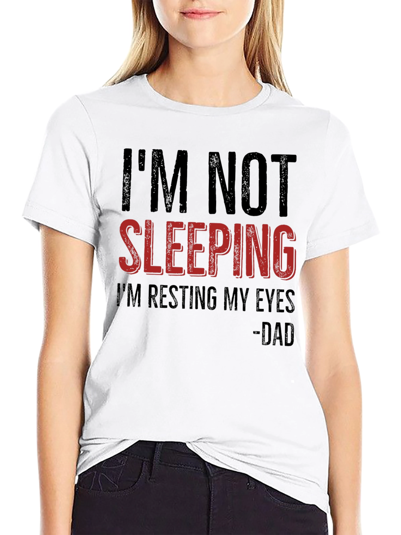 Funny Dad T-Shirt: Im Not Sleeping
