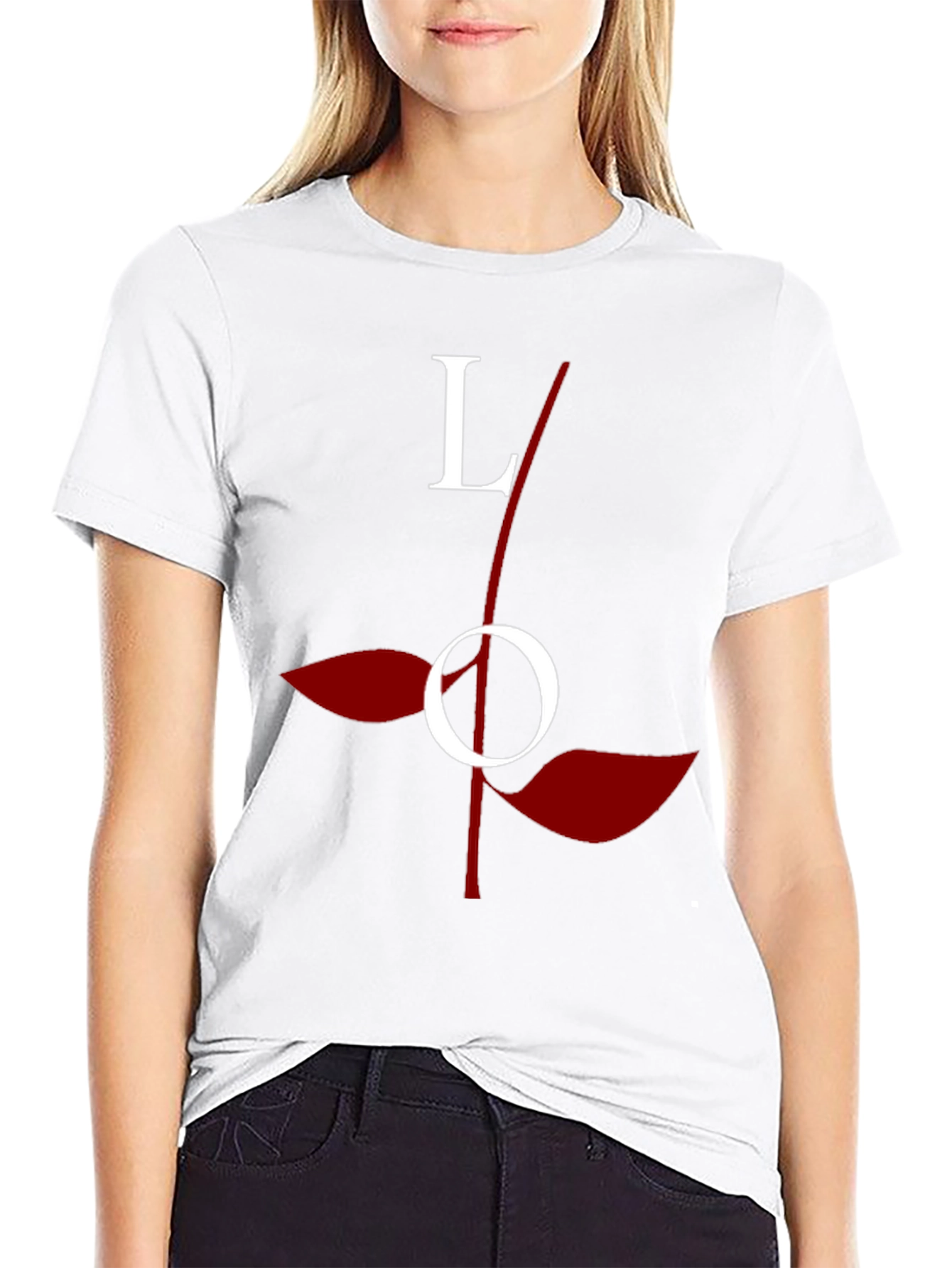 Love Rose Graphic Tee - Stylish Black Cotton T-Shirt