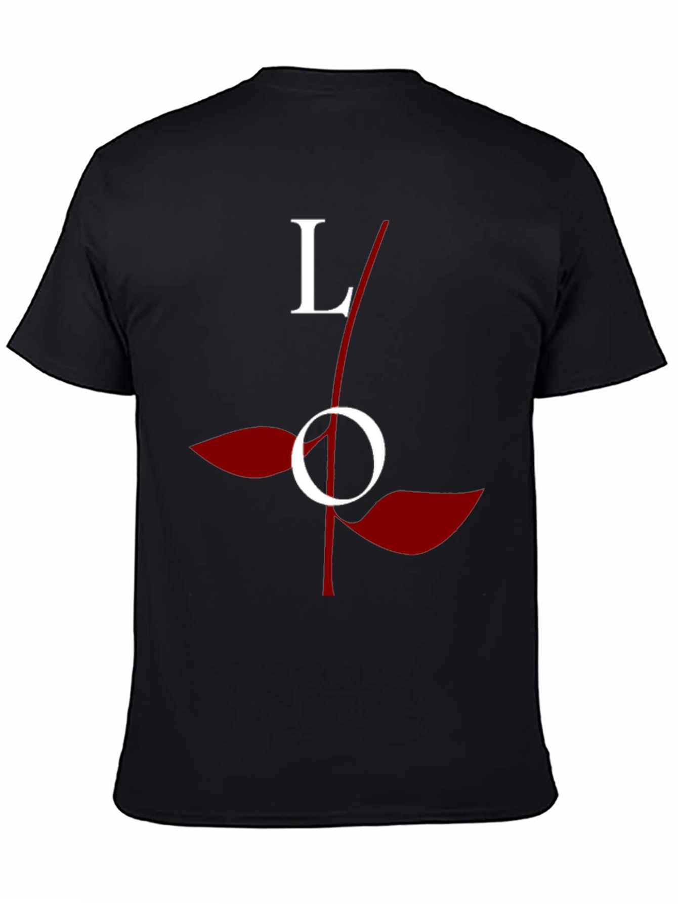 Love Rose Graphic Tee - Stylish Black Cotton T-Shirt