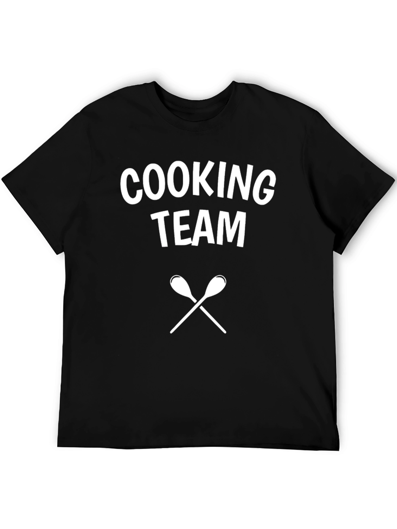 Cooking Team T-Shirt - Black Cotton Blend Tee