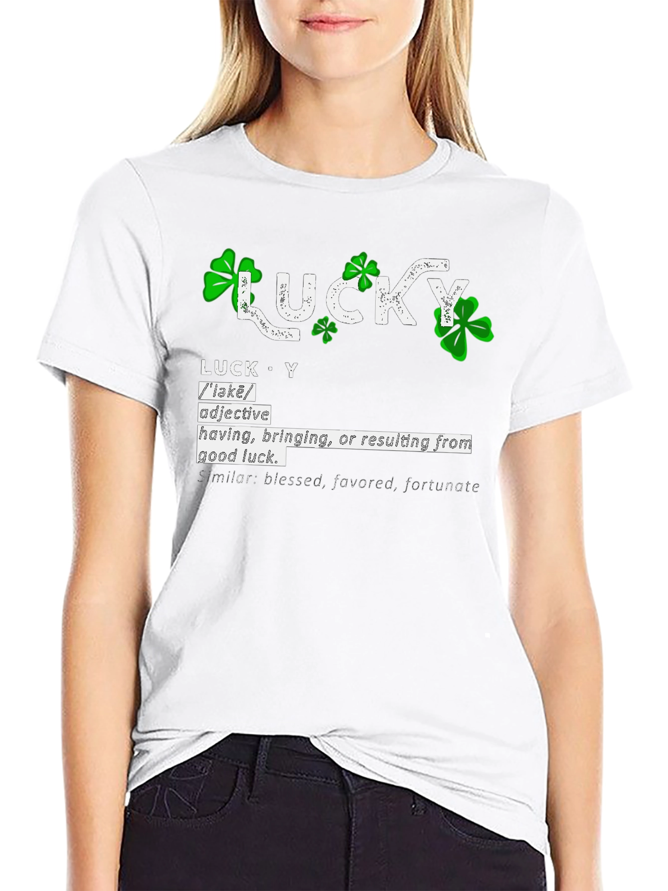 Lucky Definition Graphic T-Shirt - St. Patricks Day Tee