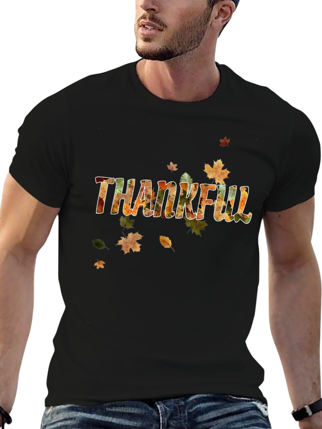 Thanksgiving Mens Black T-Shirt