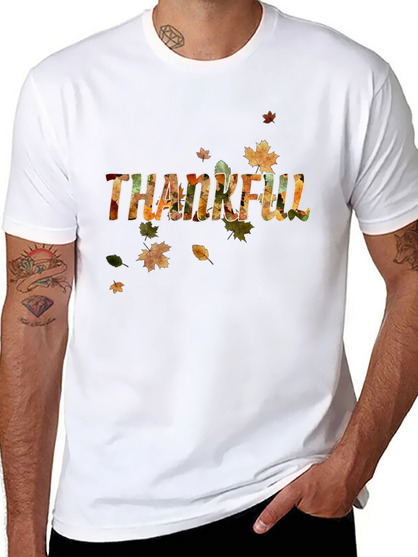 Thanksgiving Mens Black T-Shirt