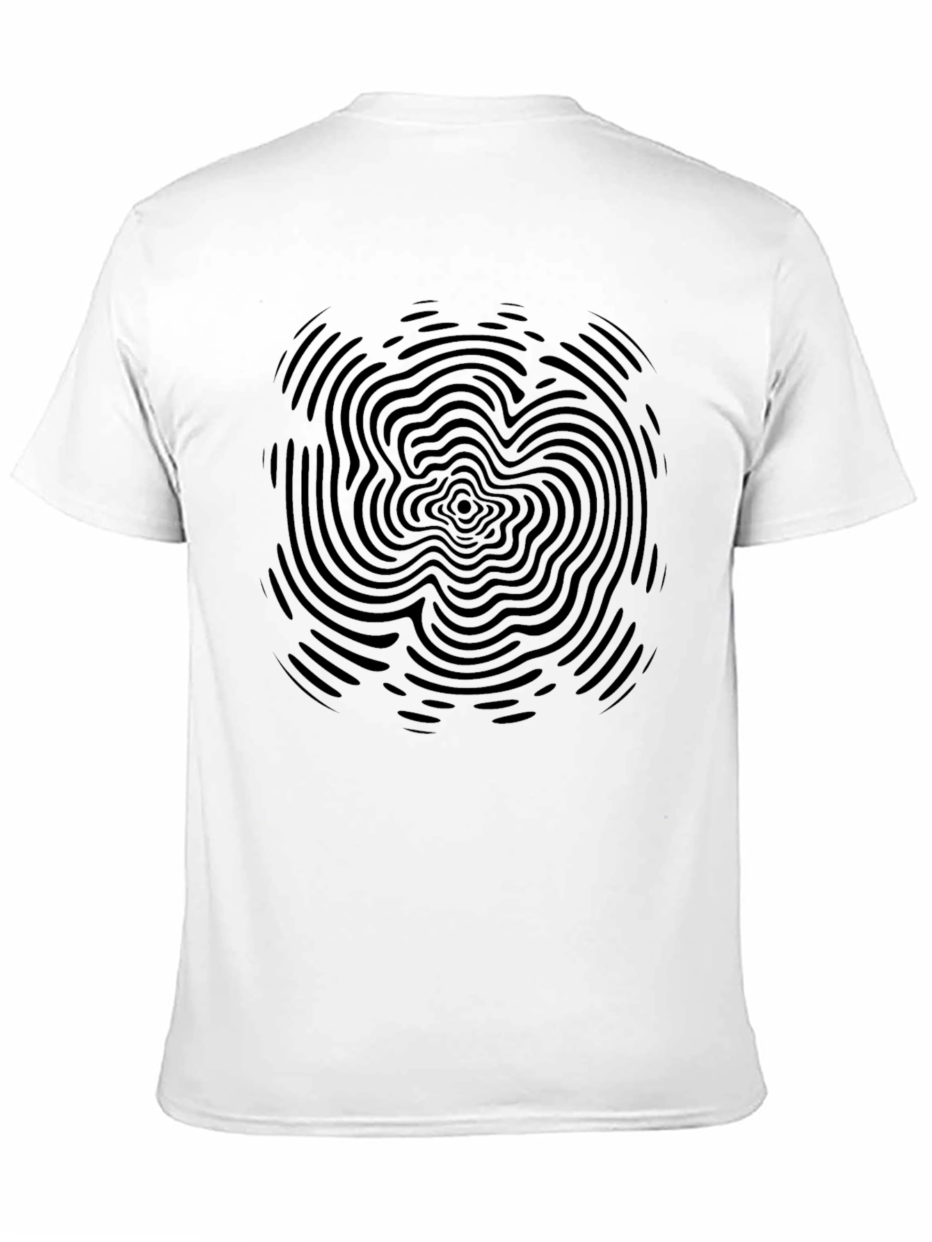 Abstract Black Graphic Print T-Shirt
