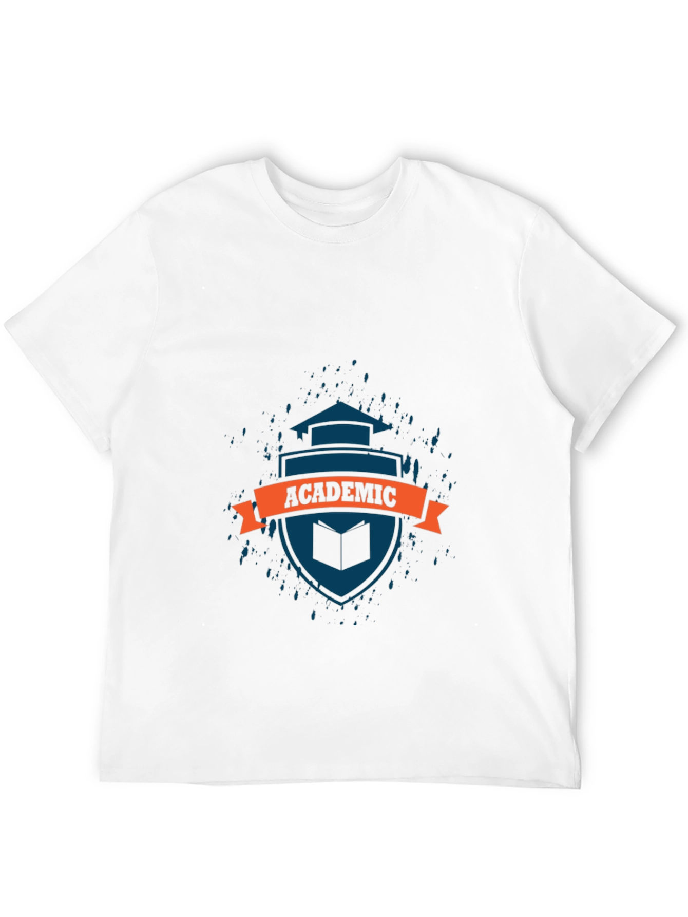 Academic Shield Graphic Tee - Soft Cotton Comfort