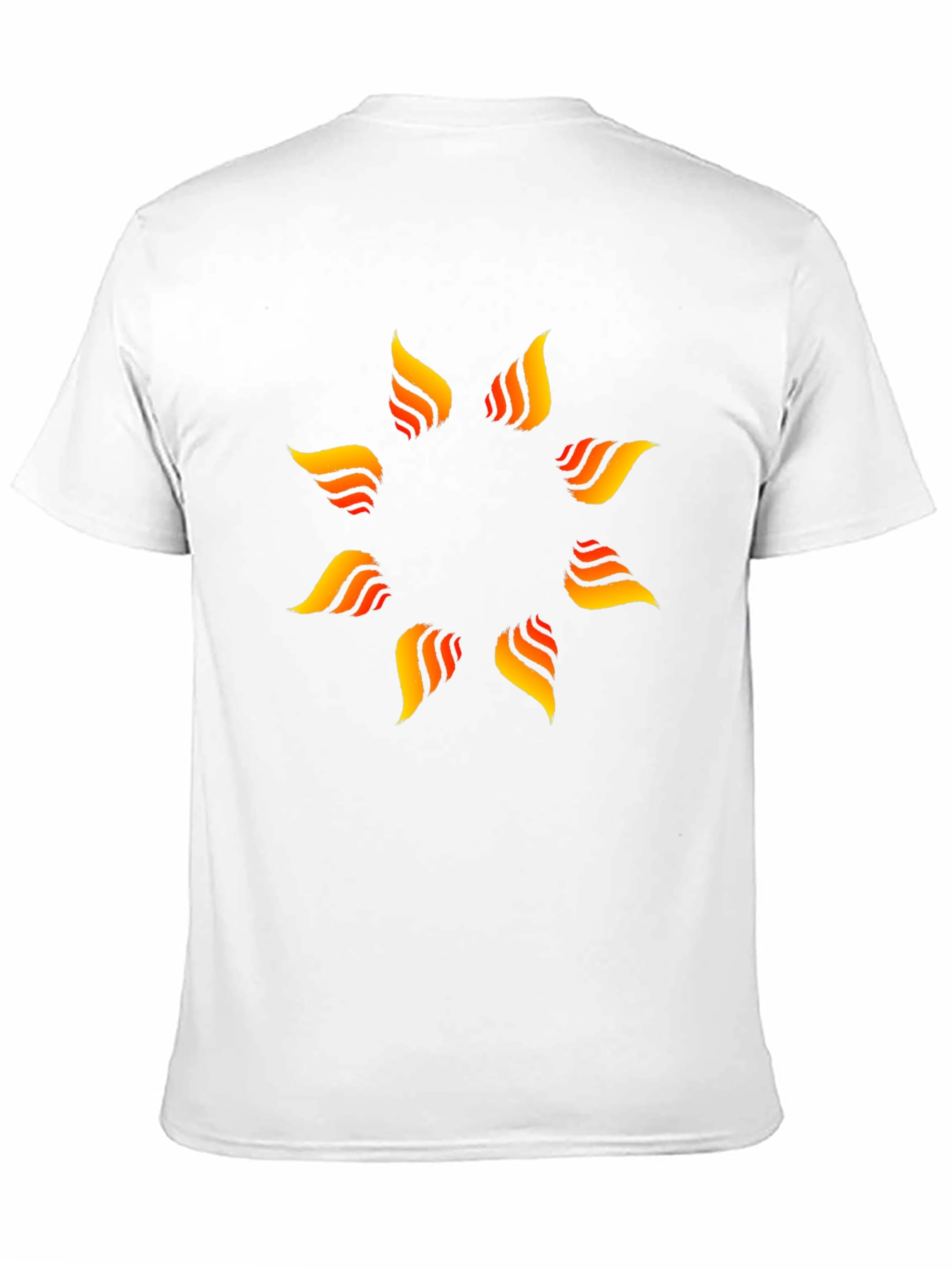 Stylish Black T-Shirt with Flame Design