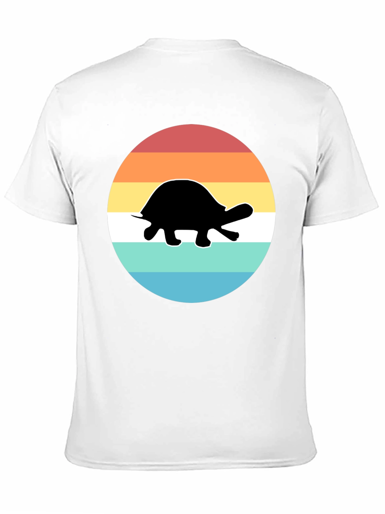Retro Turtle Graphic Tee - Black