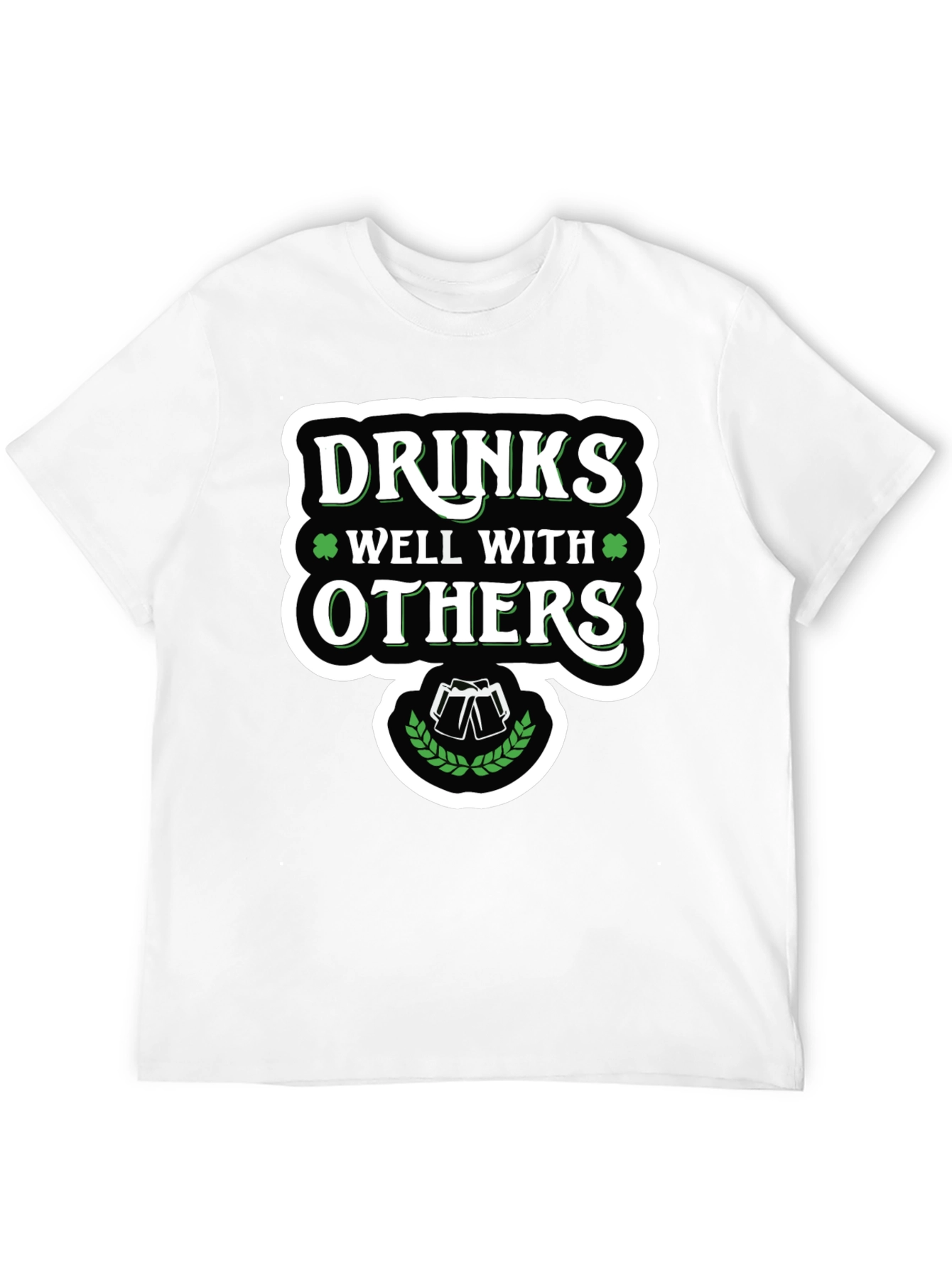Drinks Well With Others St. Patricks Day Graphic Tee