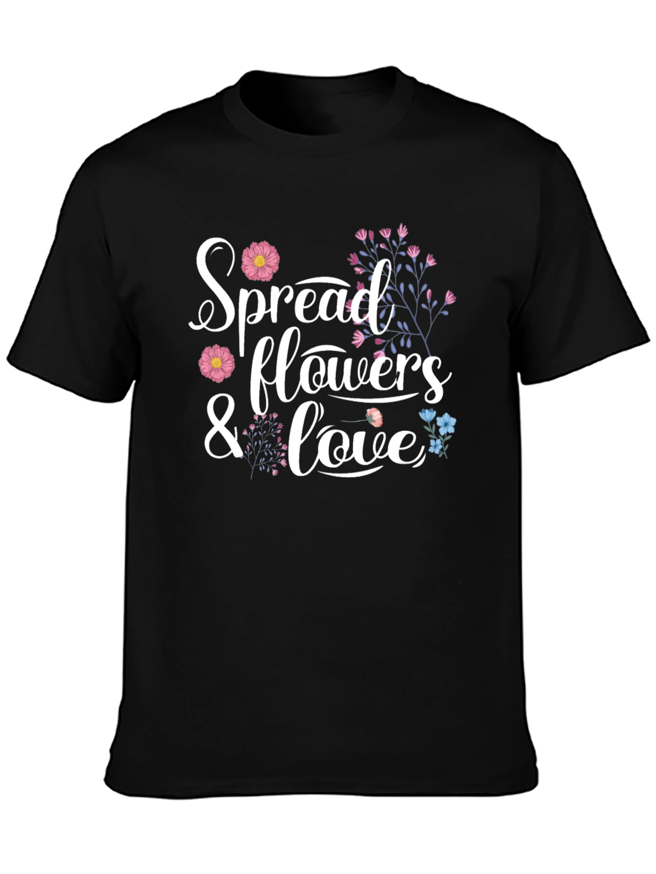 Spread Flowers and Love Graphic Tee