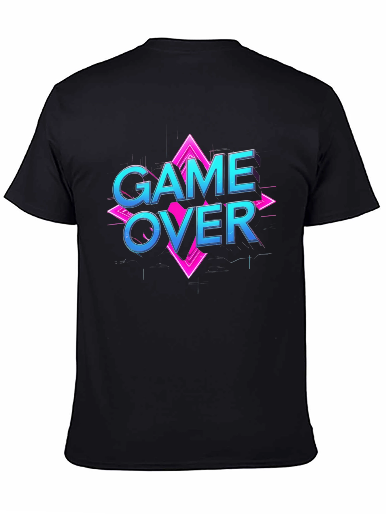 Game Over Black T-Shirt - Gamer Style