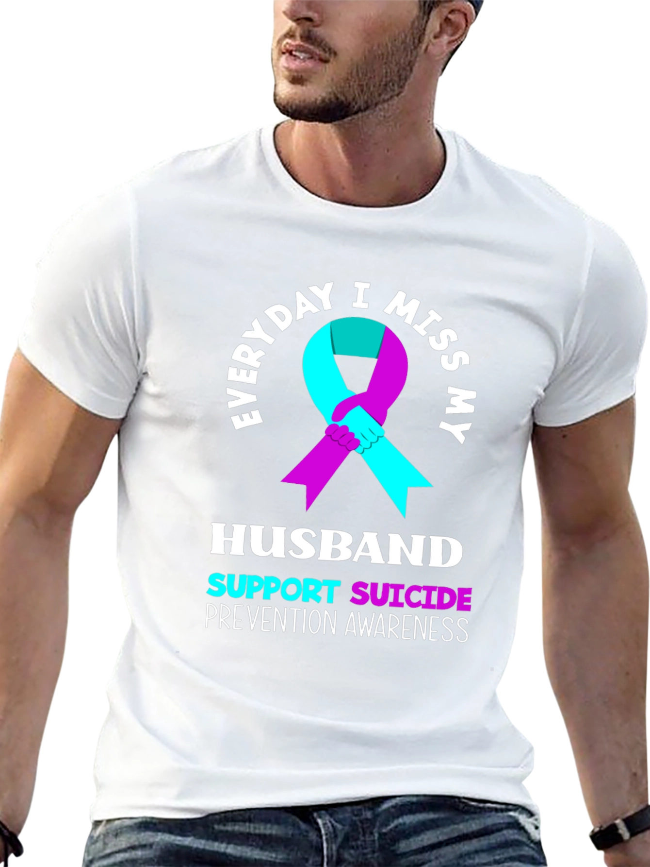 Everyday I Miss My Husband Suicide Prevention Awareness T-Shirt