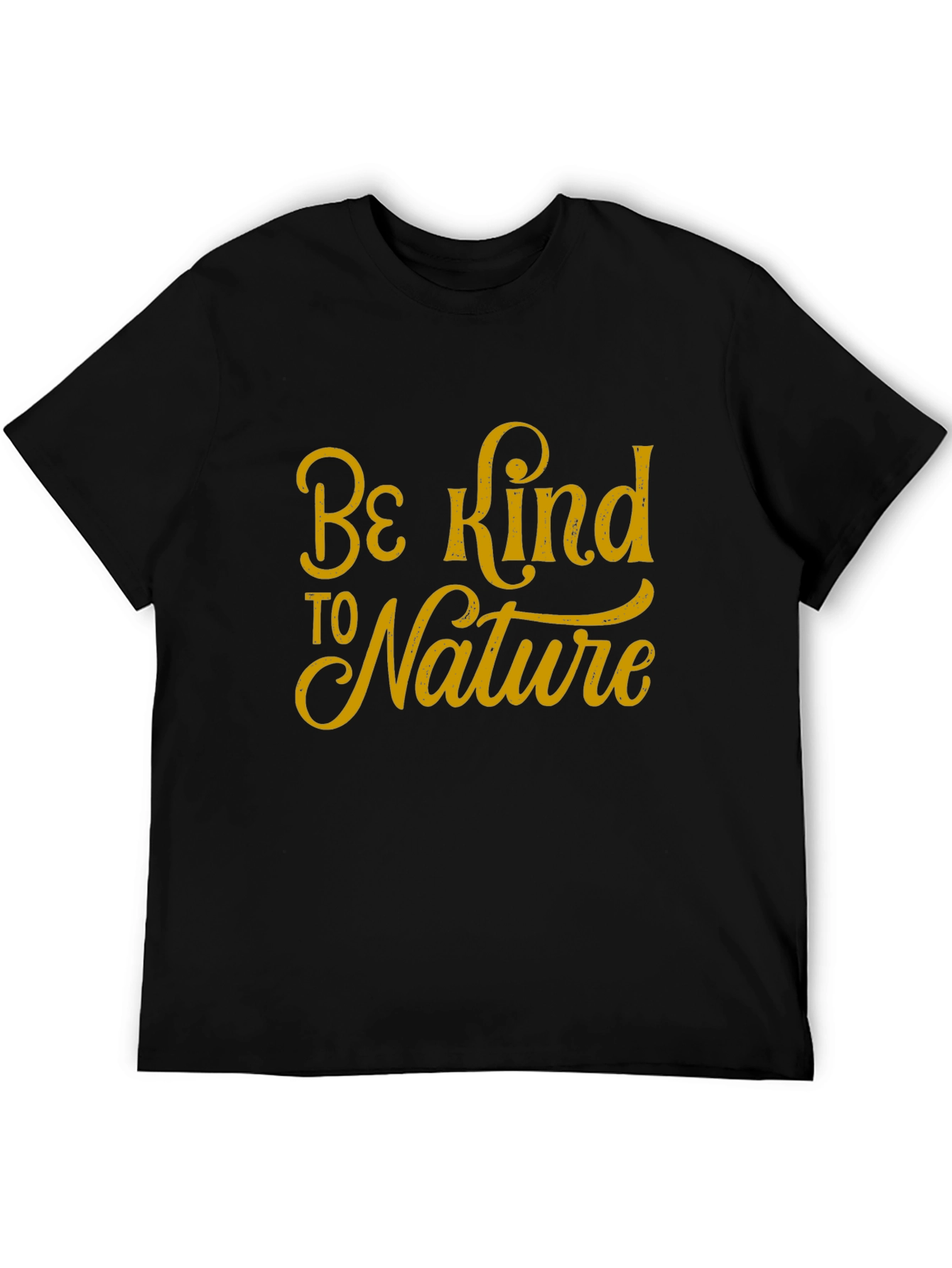 Be Kind to Nature Black Graphic Tee