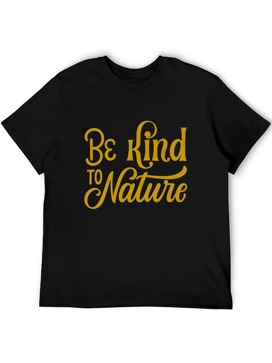 Be Kind to Nature Black Graphic Tee