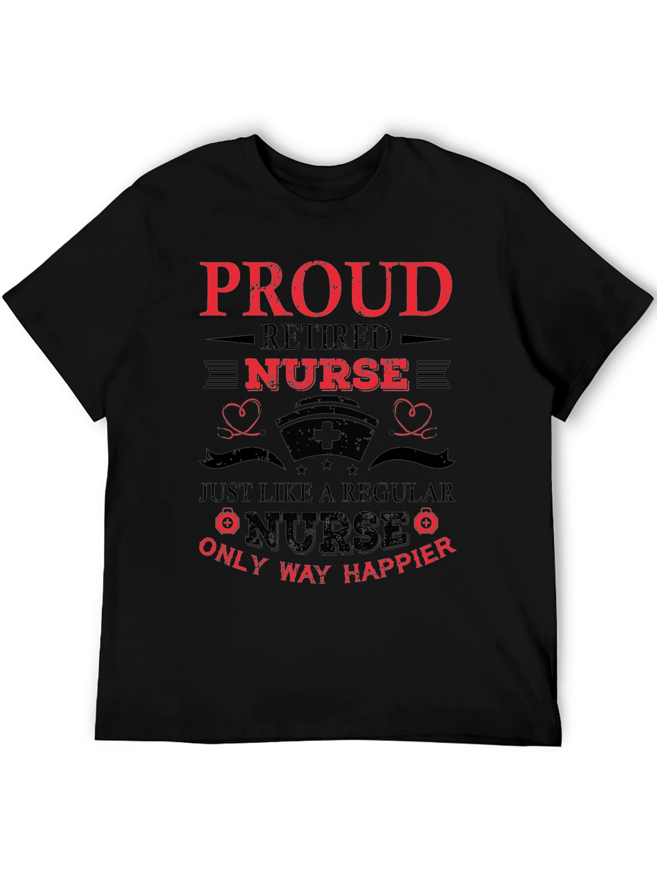 Proud Retired Nurse Graphic Tee