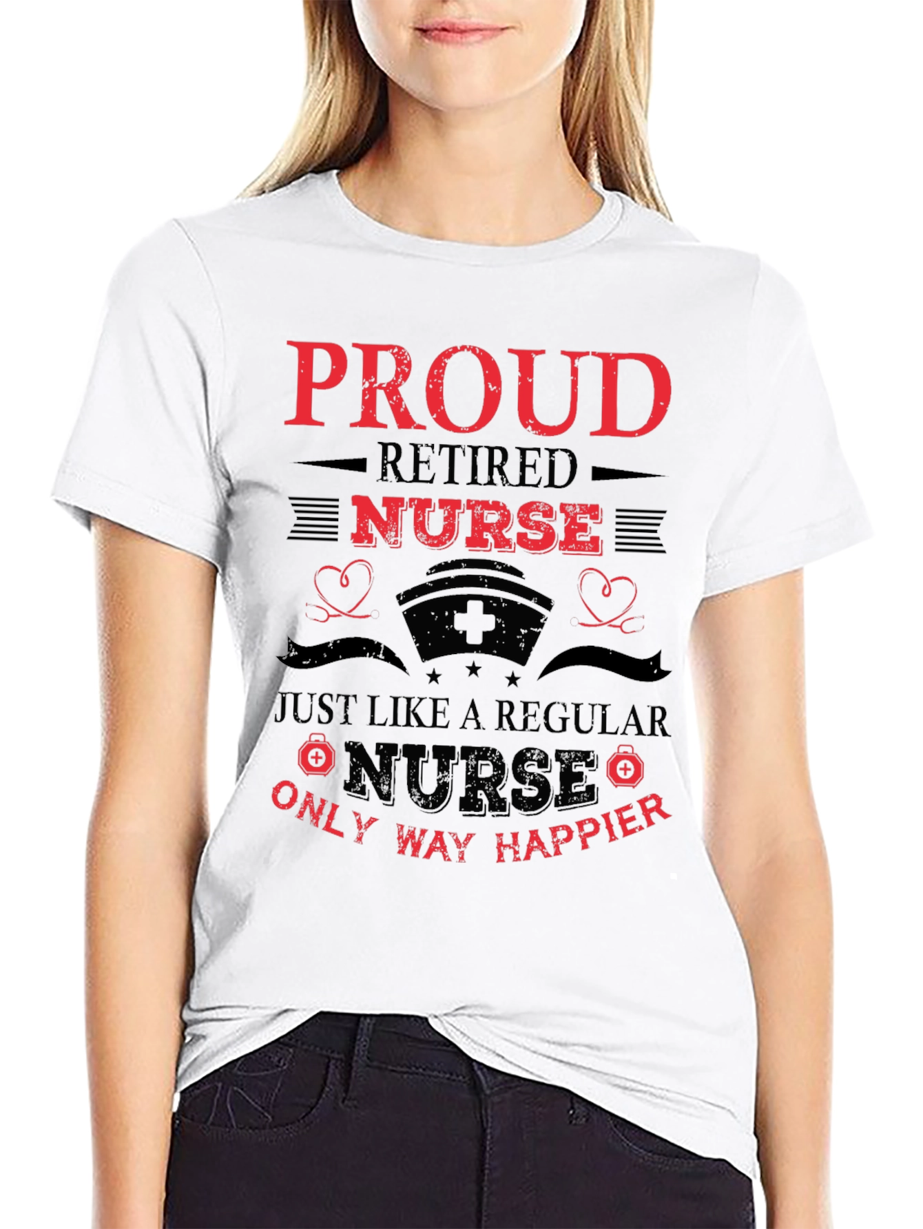 Proud Retired Nurse Graphic Tee