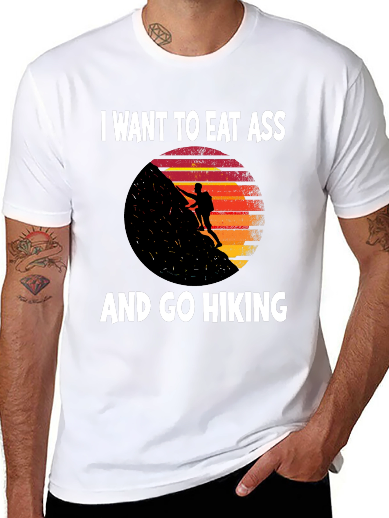 Eat Ass and Go Hiking Graphic T-Shirt