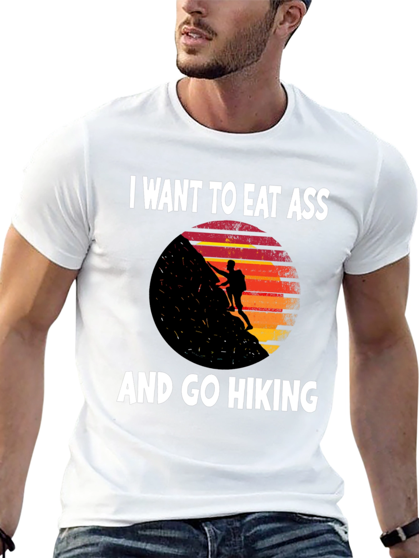 Eat Ass and Go Hiking Graphic T-Shirt