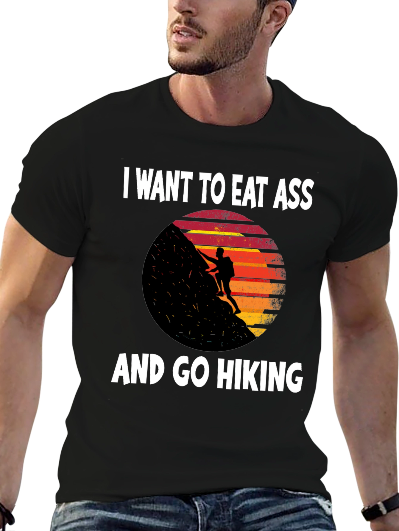 Eat Ass and Go Hiking Graphic T-Shirt