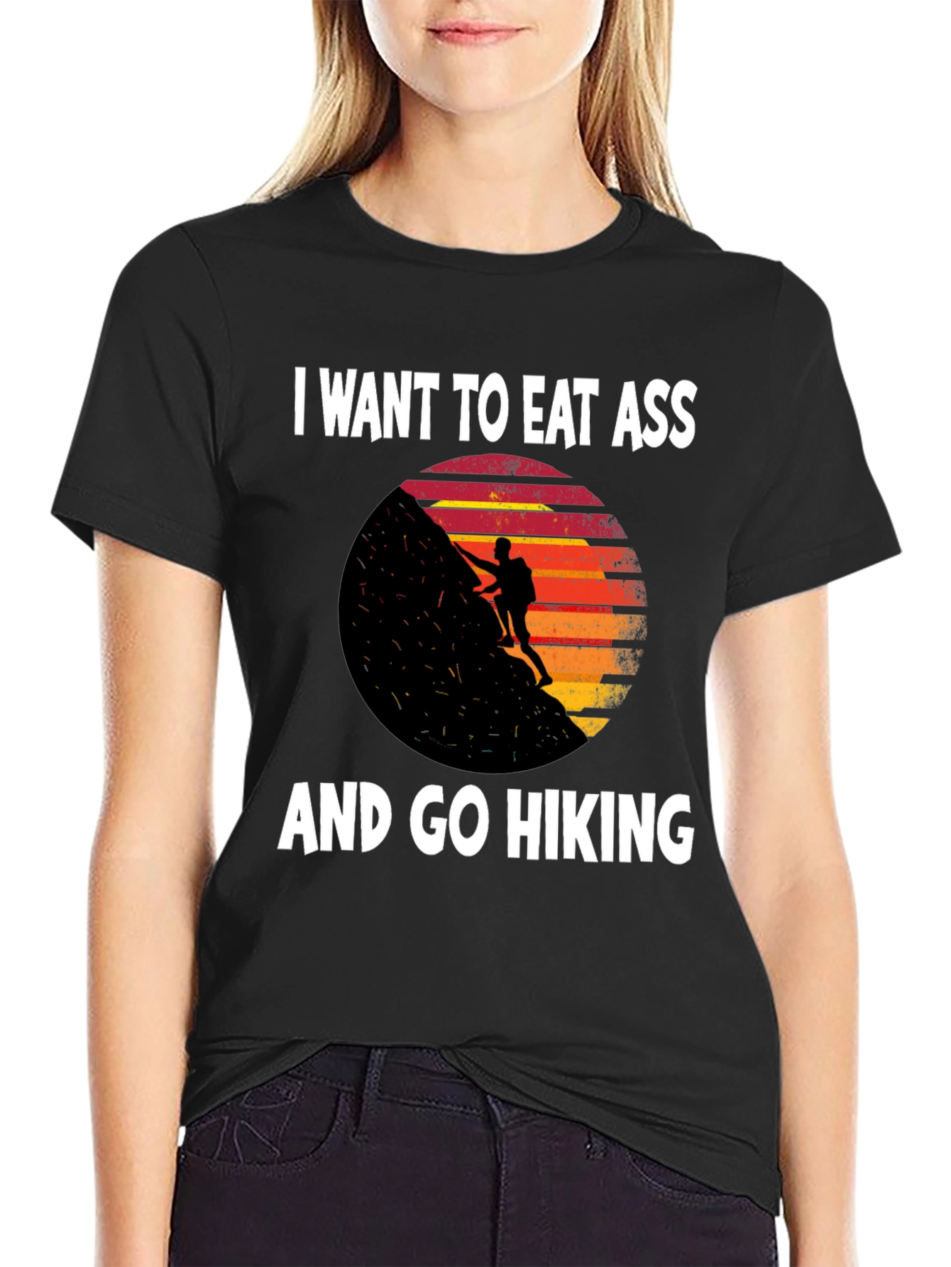 Eat Ass and Go Hiking Graphic T-Shirt