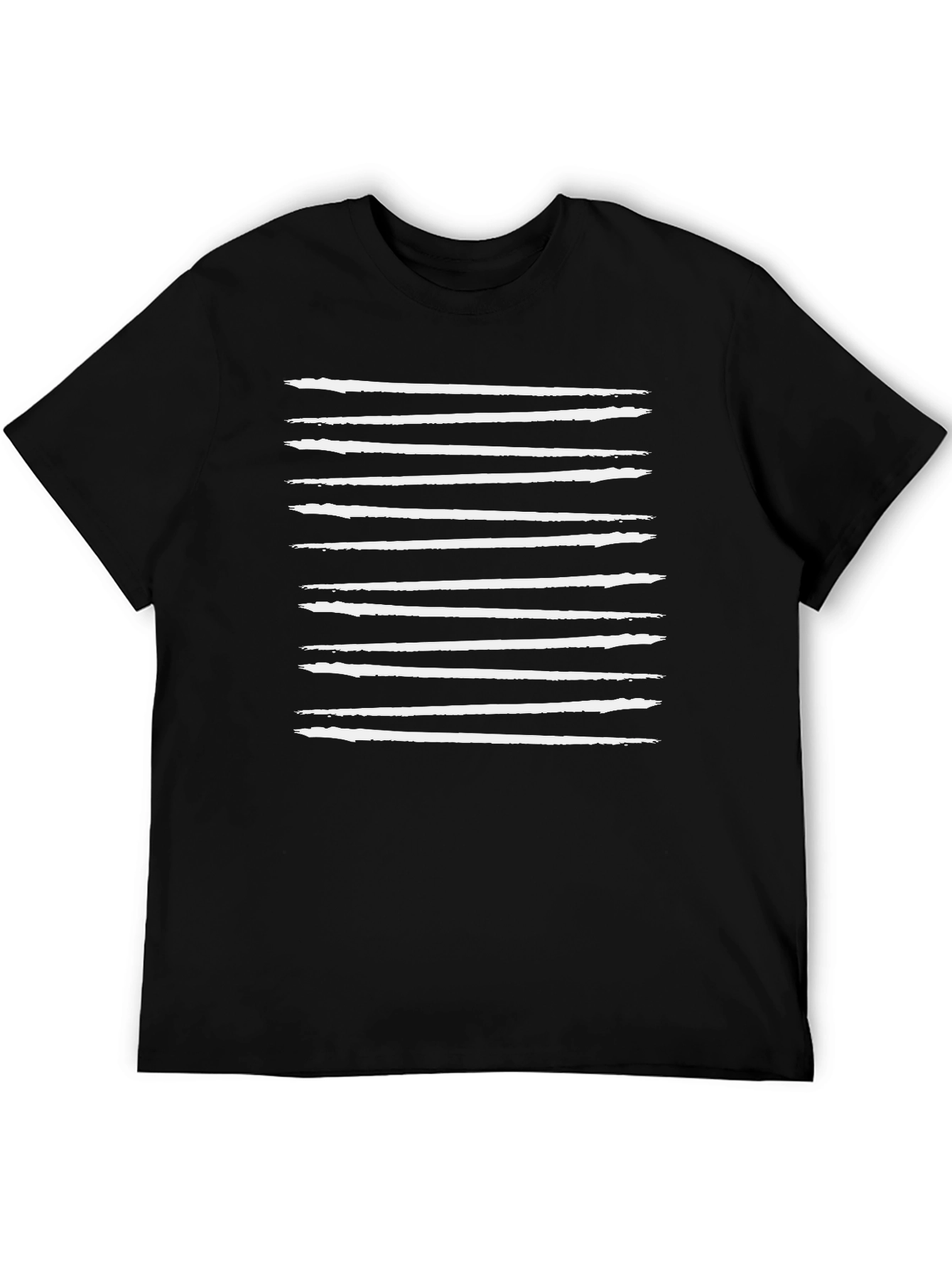 Minimalist Stripe Tee - Casual Graphic T-Shirt